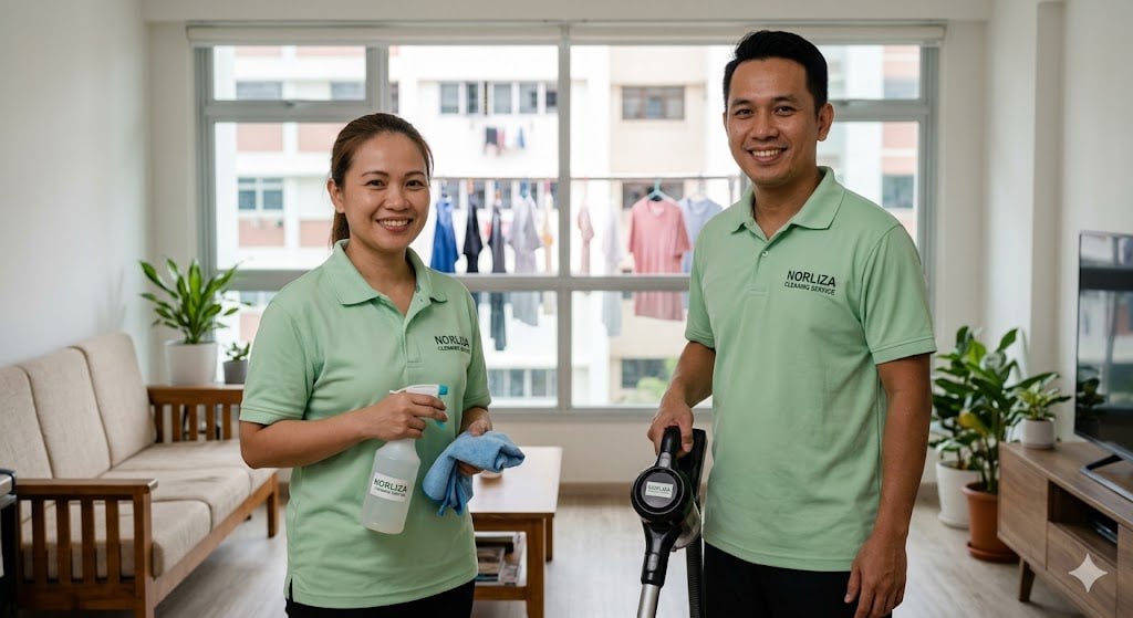 Norliza cleaners in a bright Singapore home